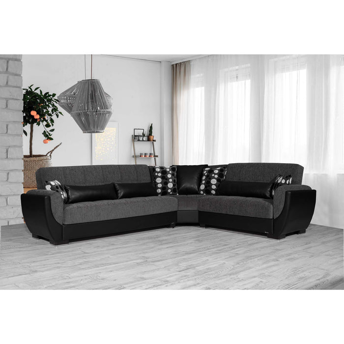 Ottomanson Armada Air Collection Upholstered Convertible Sectional with Storage,  AIR-SEC