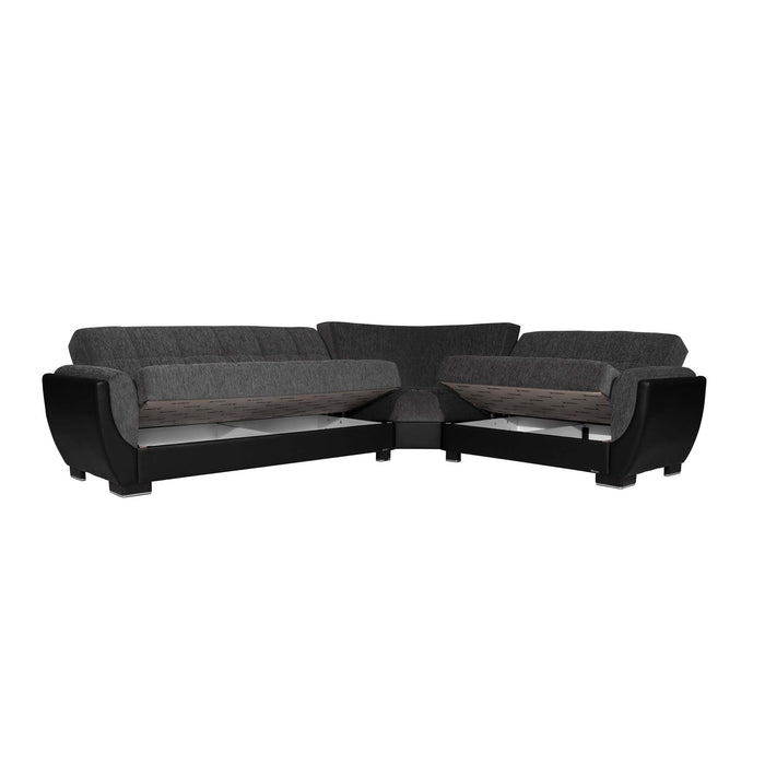 Ottomanson Armada Air Collection Upholstered Convertible Sectional with Storage,  AIR-SEC