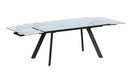 Extendable Dining Table w/ Steel Four-legged Base ALEXANDRA-DT