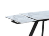 Extendable Dining Table w/ Steel Four-legged Base ALEXANDRA-DT