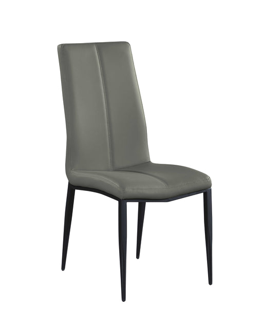Contemporary Side Chair w/ Double Stitched Back - 4 per box ALEXANDRA-SC-GRY