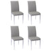 Contemporary Upholstered Cantilever Side Chair - 4 per box ALEXIS-SC-GRY