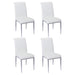 Contemporary Upholstered Cantilever Side Chair - 4 per box ALEXIS-SC-WHT