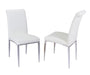 Contemporary Upholstered Cantilever Side Chair - 4 per box ALEXIS-SC-WHT