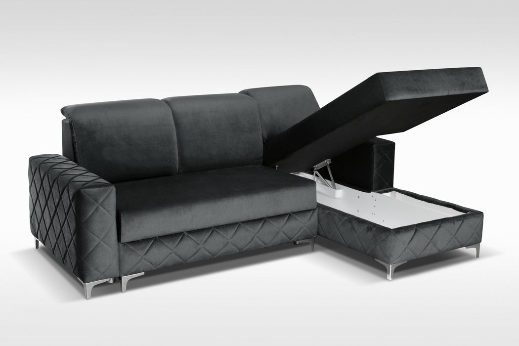 ALFREDO MINI GRAY RIGHT-By Skyler Furniture