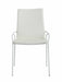 Contemporary White Upholstered Side Chair - 4 per box ALICIA-SC-WHT