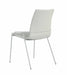Contemporary White Upholstered Side Chair - 4 per box ALICIA-SC-WHT