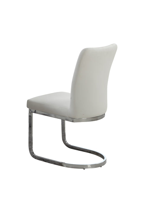 Channel Back Cantilever Side Chair - 4 per box ALINA-SC-WHT