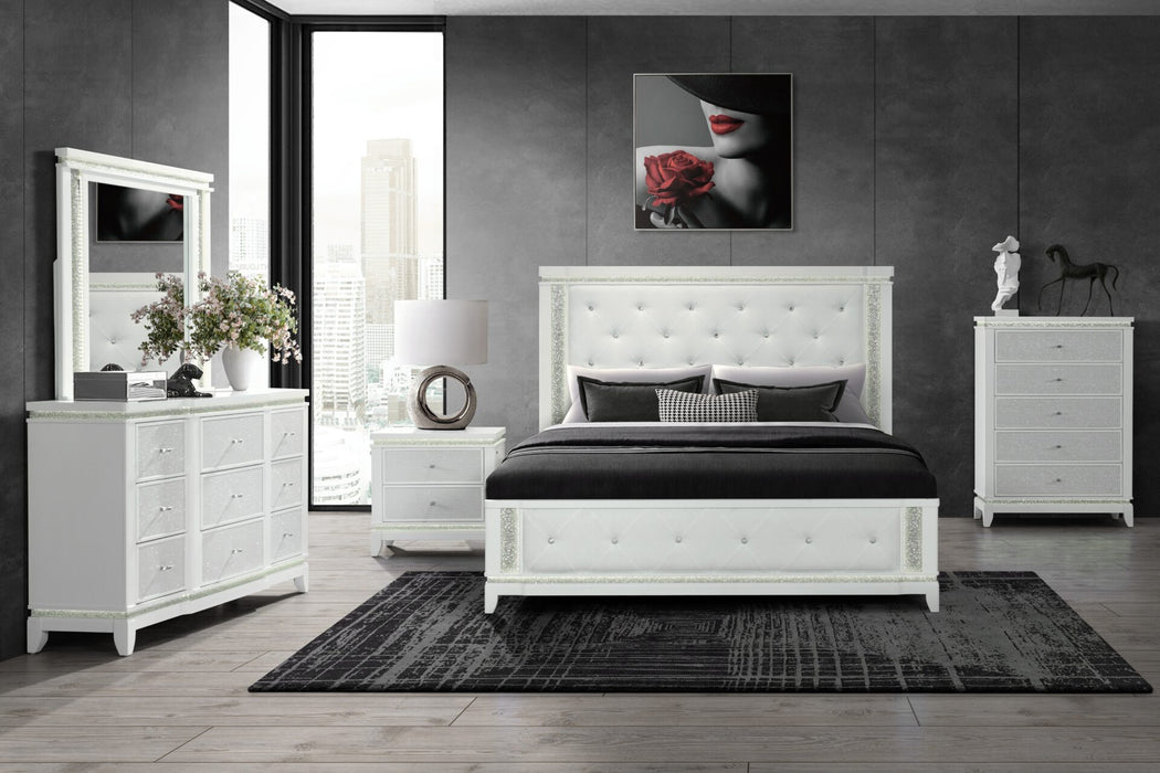 Alina Bed - White