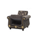Ottomanson Americana Collection Upholstered Convertible Armchair with Storage, 
