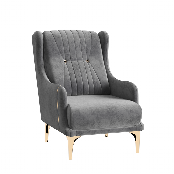 Ottomanson Angel Collection Upholstered Accent Armchair