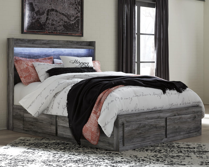 Baystorm Queen Panel Bed with 6 Storage Drawers