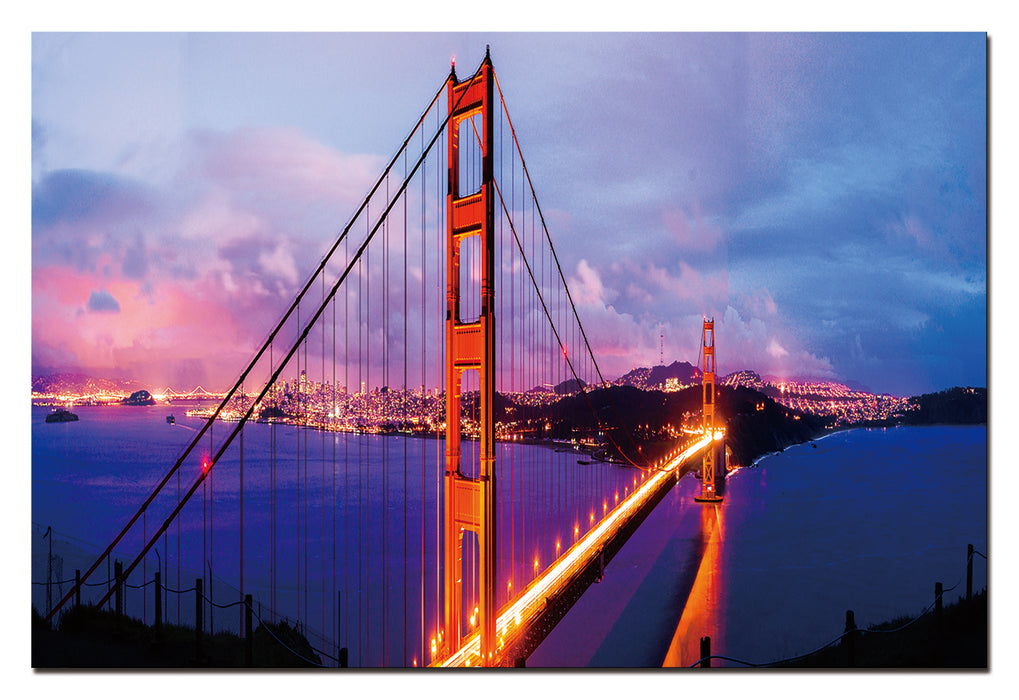Oppidan Home San Francisco Bridge at Dusk (32H x 48W)