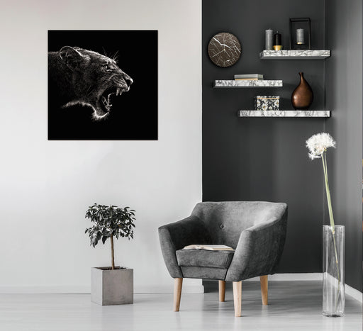 Oppidan Home Roaring Lioness Acrylic Wall Art (40H x 40W)