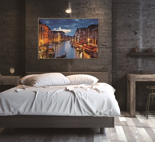 Oppidan Home Framed Downtown Venice at Dusk (40H x 60W)