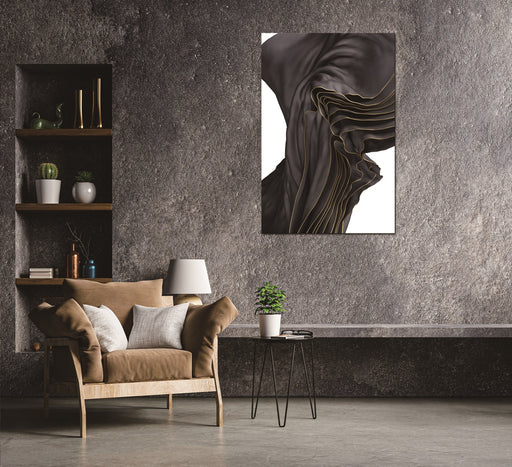 Oppidan Home Black Velvet Canvas Wall Art (36H x 24W)