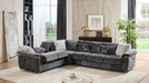 Argo Sectional – Argo Sectional Gray by Galaxy Home Furnishings