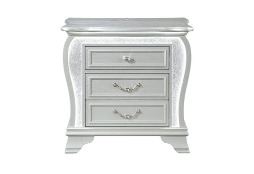 Aria Nightstand - Silver