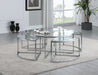 Contemporary 5-Piece Nesting Glass Cocktail Table Set ARIEL-CT-NST