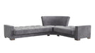 Ottomanson Armada Collection Upholstered Convertible Sectional with Storage ARM-SEC