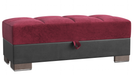 Ottomanson Armada Collection Upholstered Ottoman with Storage