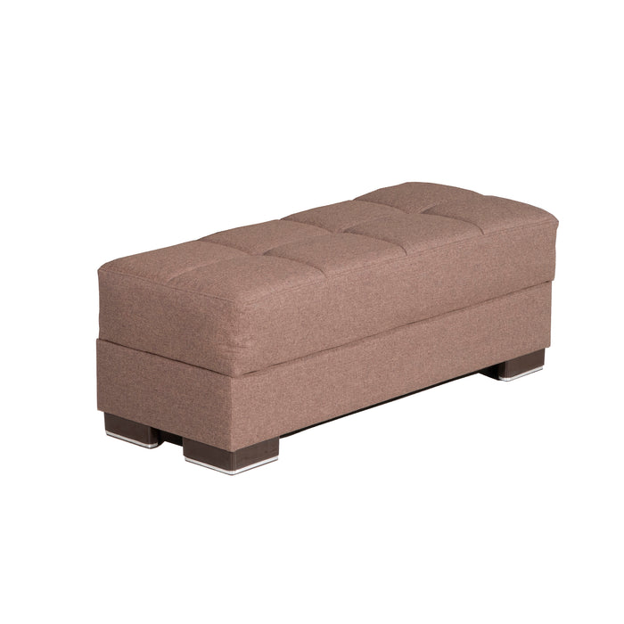 Ottomanson Armada Collection Upholstered Ottoman with Storage