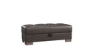 Ottomanson Armada Collection Upholstered Ottoman with Storage