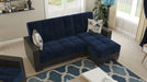 Ottomanson Armada Collection Upholstered Convertible Chaise Lounge with Storage