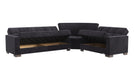 Ottomanson Armada Collection Upholstered Convertible Sectional with Storage ARM-SEC