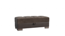 Ottomanson Armada Collection Upholstered Ottoman with Storage