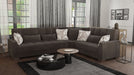 Ottomanson Armada Collection Upholstered Convertible Sectional with Storage ARM-SEC