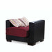 Ottomanson Armada Collection Upholstered Convertible Armchair with Storage