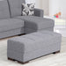 Ottomanson Armada Collection Upholstered Ottoman with Storage