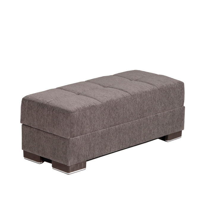 Ottomanson Armada Collection Upholstered Ottoman with Storage