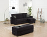 Ottomanson Armada Collection Upholstered Ottoman with Storage