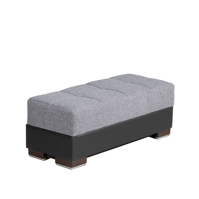 Ottomanson Armada Collection Upholstered Ottoman with Storage