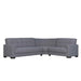 Ottomanson Armada Collection Upholstered Convertible Sectional with Storage ARM-SEC