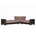 Ottomanson Armada Collection Upholstered Convertible Sectional with Storage ARM-SEC