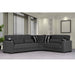 Ottomanson Armada Collection Upholstered Convertible Sectional with Storage ARM-SEC