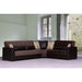 Ottomanson Armada Collection Upholstered Convertible Sectional with Storage ARM-SEC