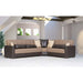 Ottomanson Armada Collection Upholstered Convertible Sectional with Storage ARM-SEC