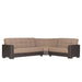 Ottomanson Armada Collection Upholstered Convertible Sectional with Storage ARM-SEC