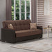 Ottomanson Armada X Collection Upholstered Convertible Wood Trimmed Sofabed with Storage