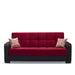 Ottomanson Armada X Collection Upholstered Convertible Wood Trimmed Sofabed with Storage