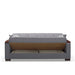 Ottomanson Armada X Collection Upholstered Convertible Wood Trimmed Sofabed with Storage