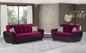Air #110 - Burgundy/black Living Room Set