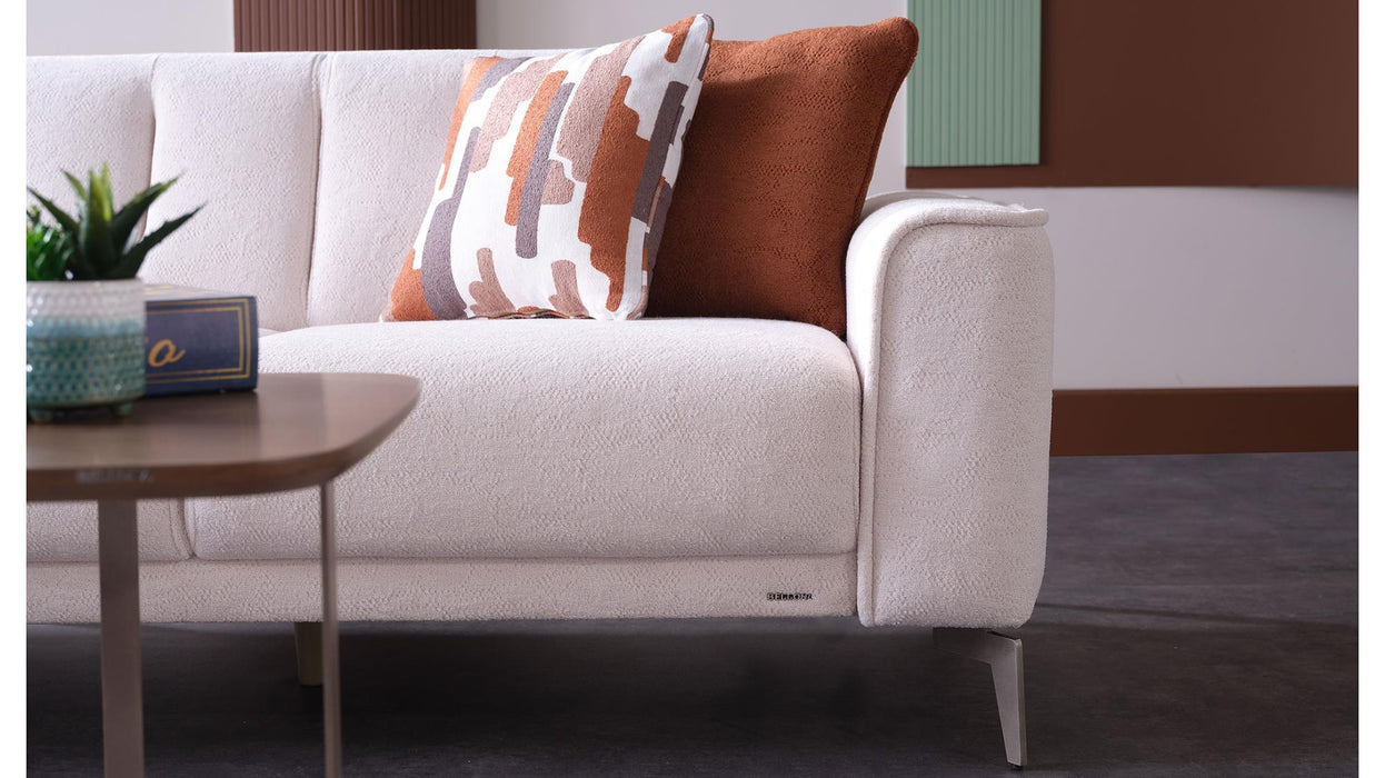 Atlanta Sectional Love Seat - Peru Cream