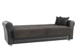 Ottomanson Avalon Collection Upholstered Convertible Sofabed with Storage