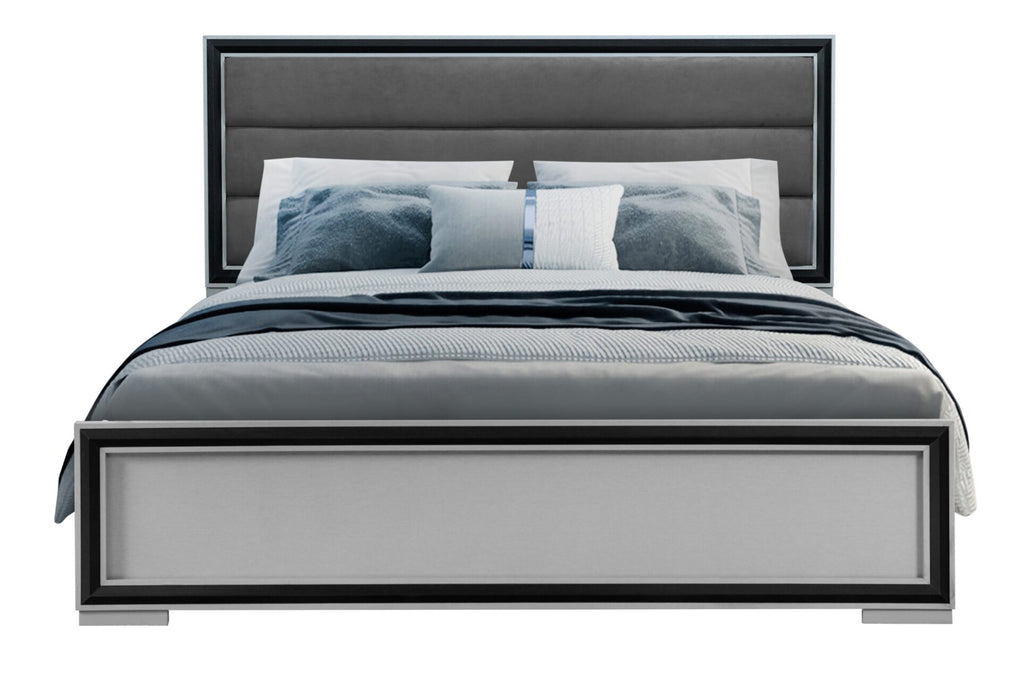 Amelia Bed - Grey/Black