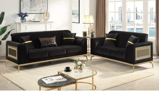 Antigua Living Room Set – Antigua 2 Pc Living Room Set in Black by Galaxy Home Furnishings